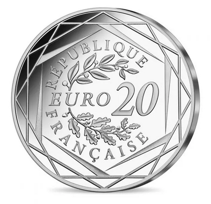 França 20€ 20 Anos do Euro Prata 2022 